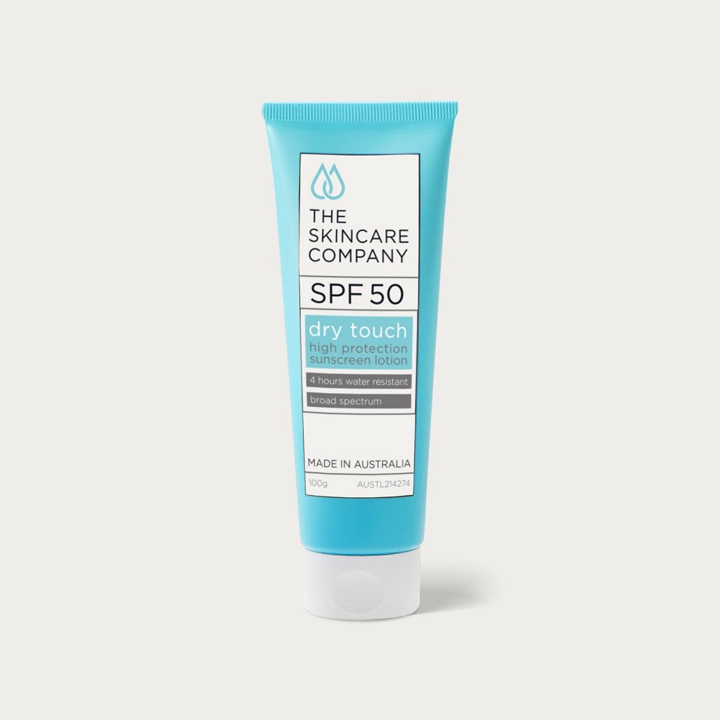 Dry touch sunscreen